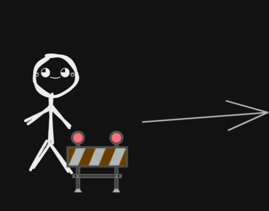 the construction worker stick man
