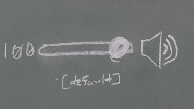 chalkboard: the volume bar