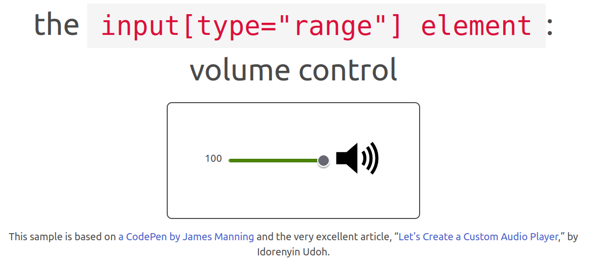 volume control