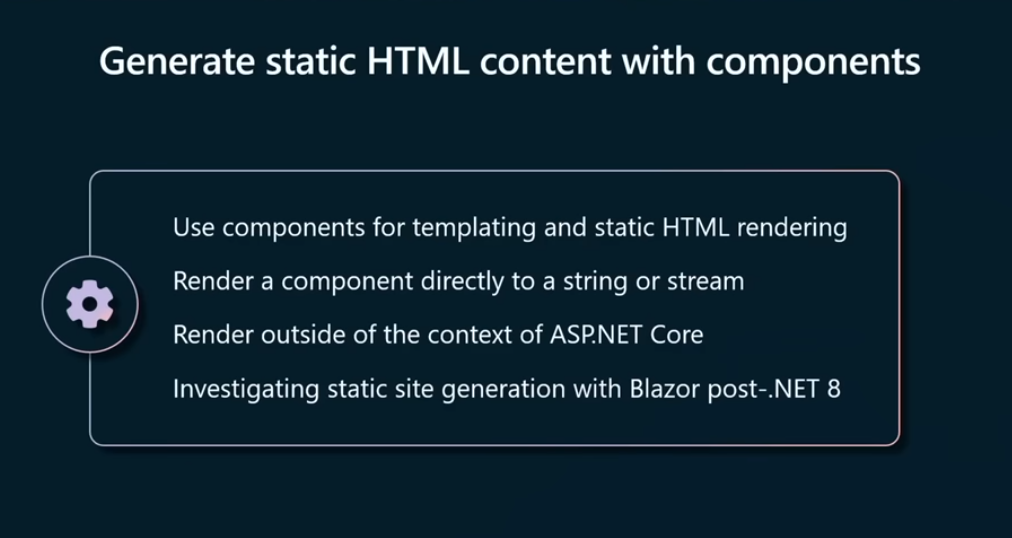 generate static HTML slide