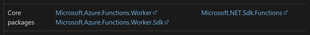 core packages
