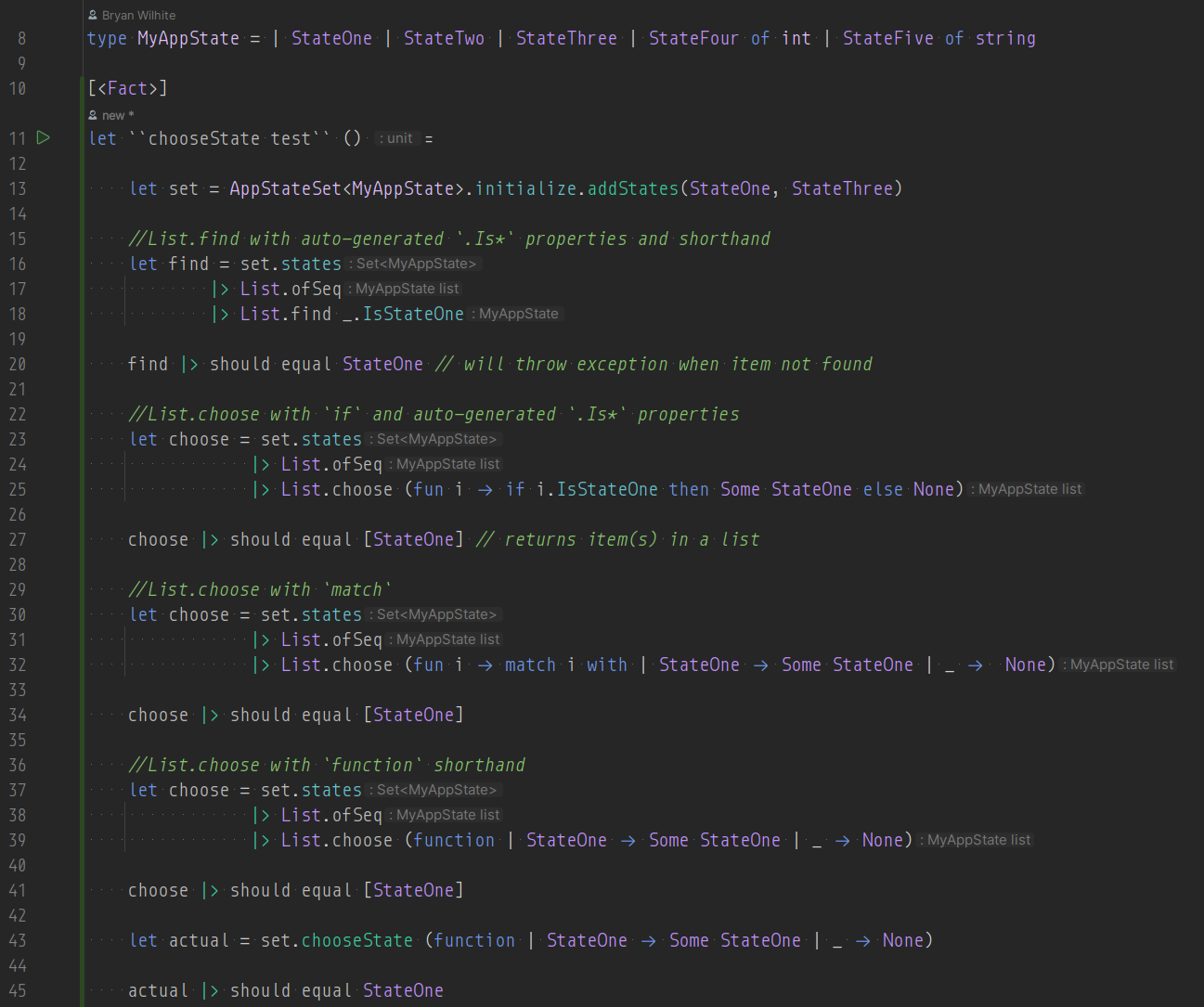 chooseState test