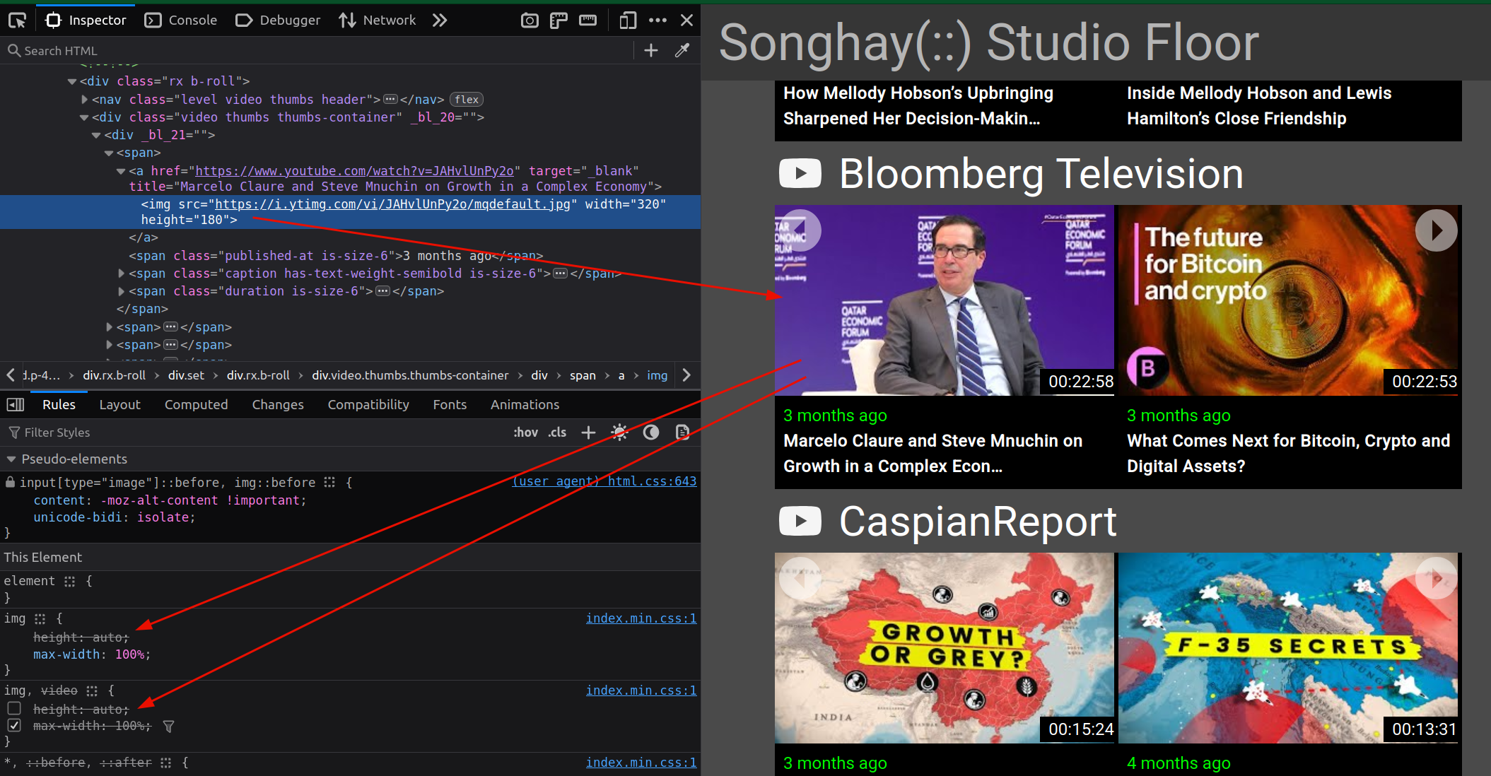 the CSS issue