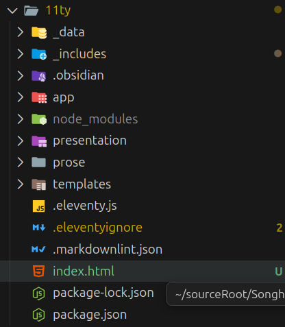 VScode explorer view