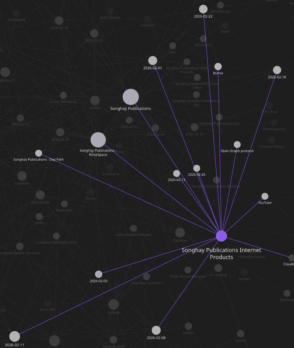 Obsidian Graph view of the month