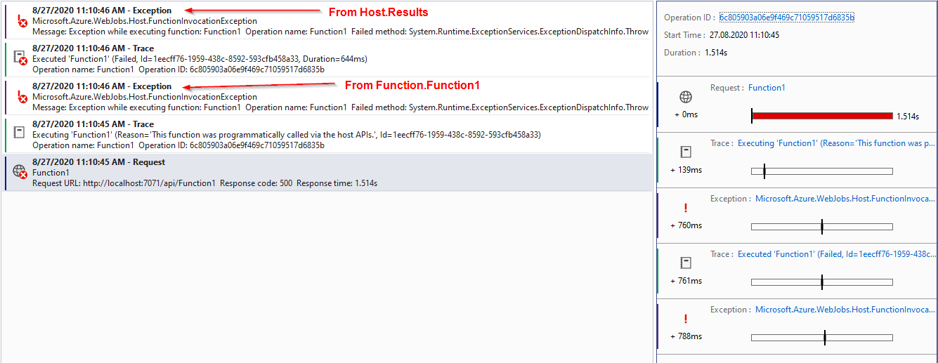 Application Insights screenshot