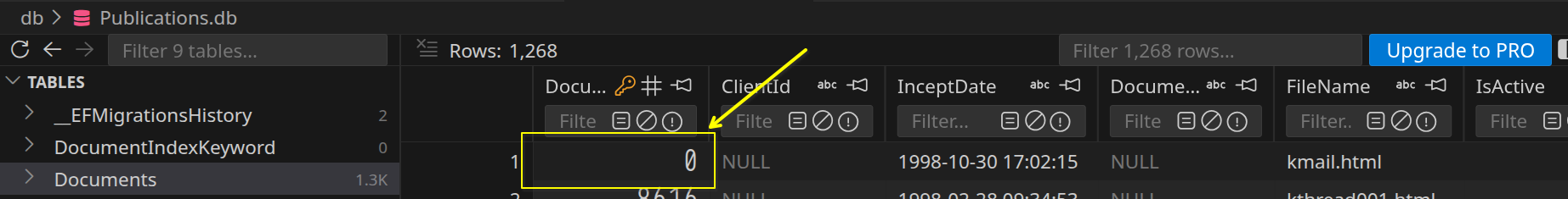DB Browser for SQLite screenshot
