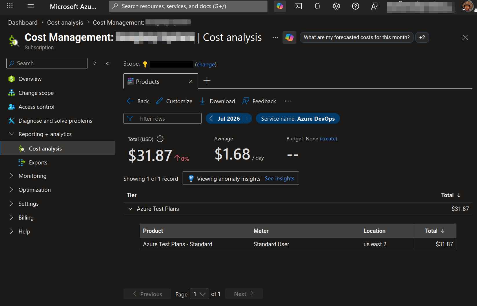 Azure DevOps screenshot